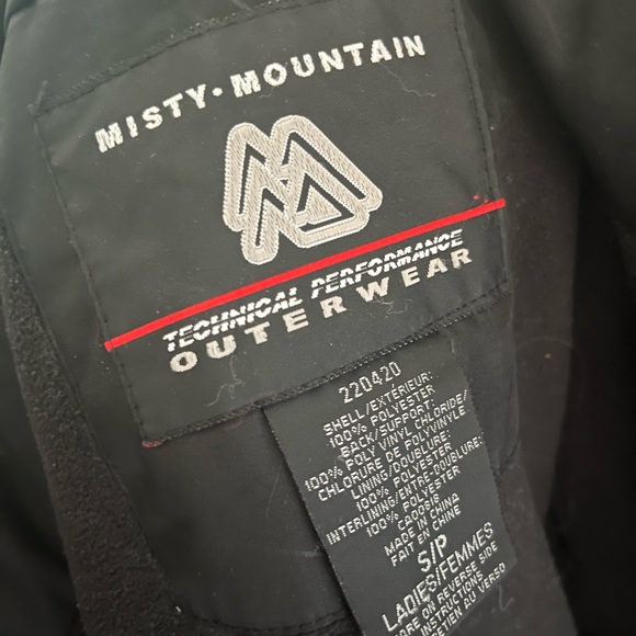 “S” Waterproof Black Ski Jacket - Picture 4 of 5